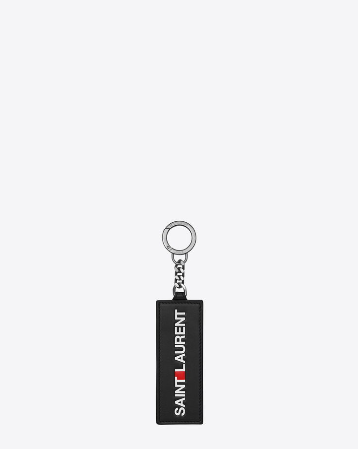 Saint Laurent SAINT LAURENT Print Keychain In Black