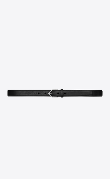 TRIANGLE buckle belt in black leather