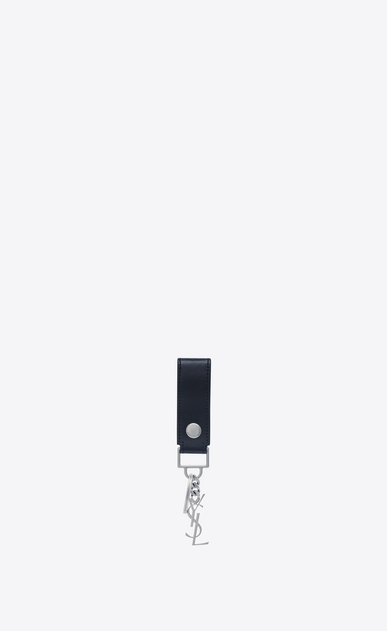 Monogram key holder in shiny leather