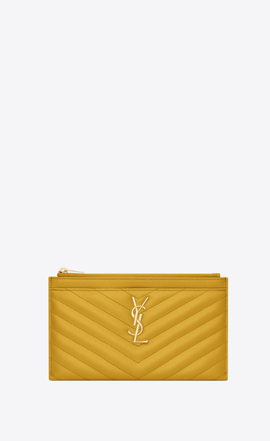 Monogram bill pouch in grain de poudre embossed leather