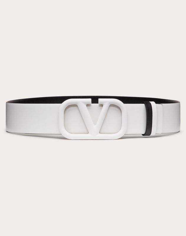 white valentino belt