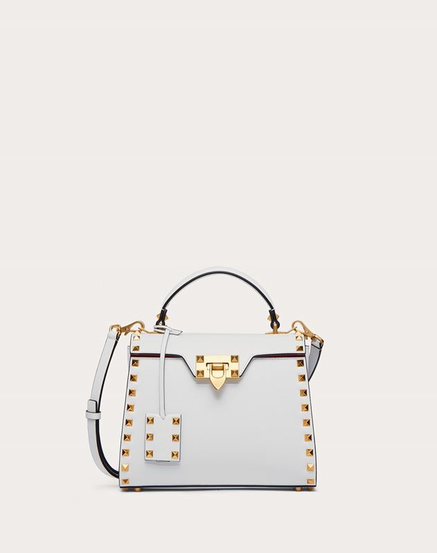 Small Rockstud Alcove Grainy Calfskin Handbag For Woman Valentino Online Boutique