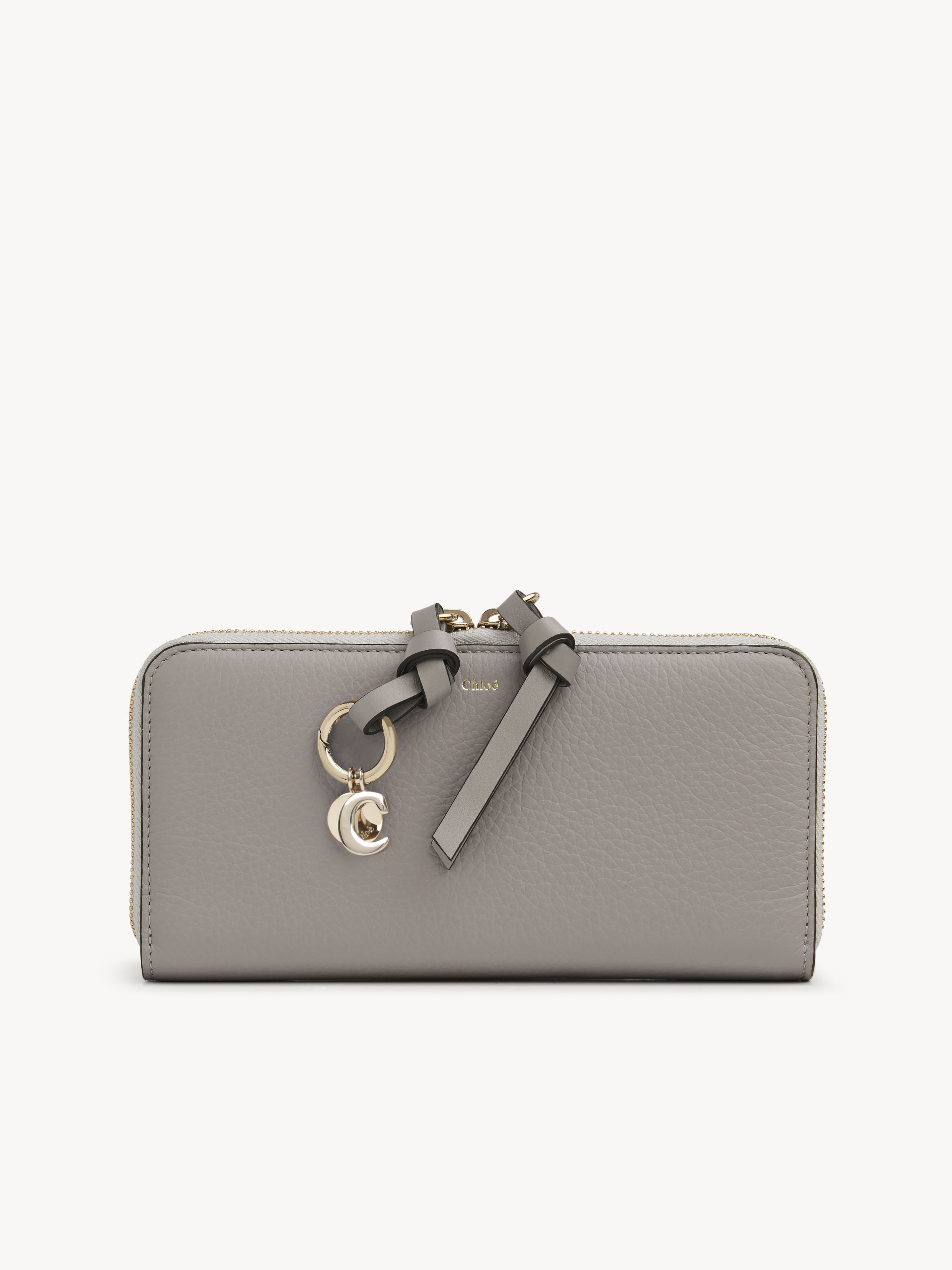 Chloé Alphabet Long Wallet In Cashmere Grey | ModeSens