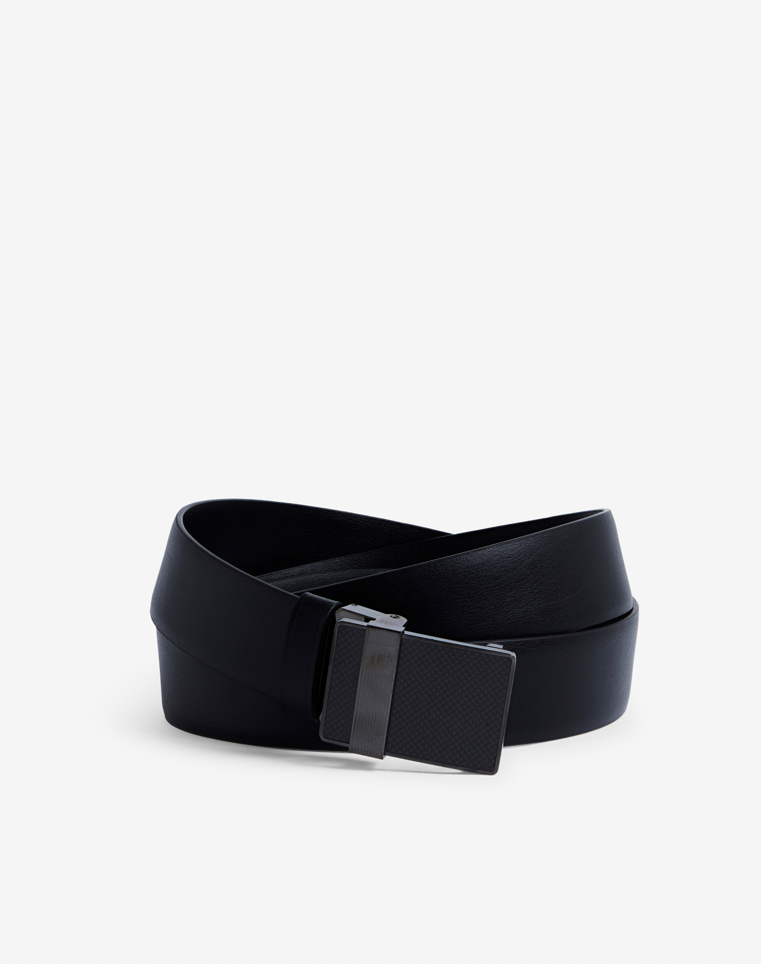 Dunhill 35mm Automatic Longtail Buckle Leather Belt In Black