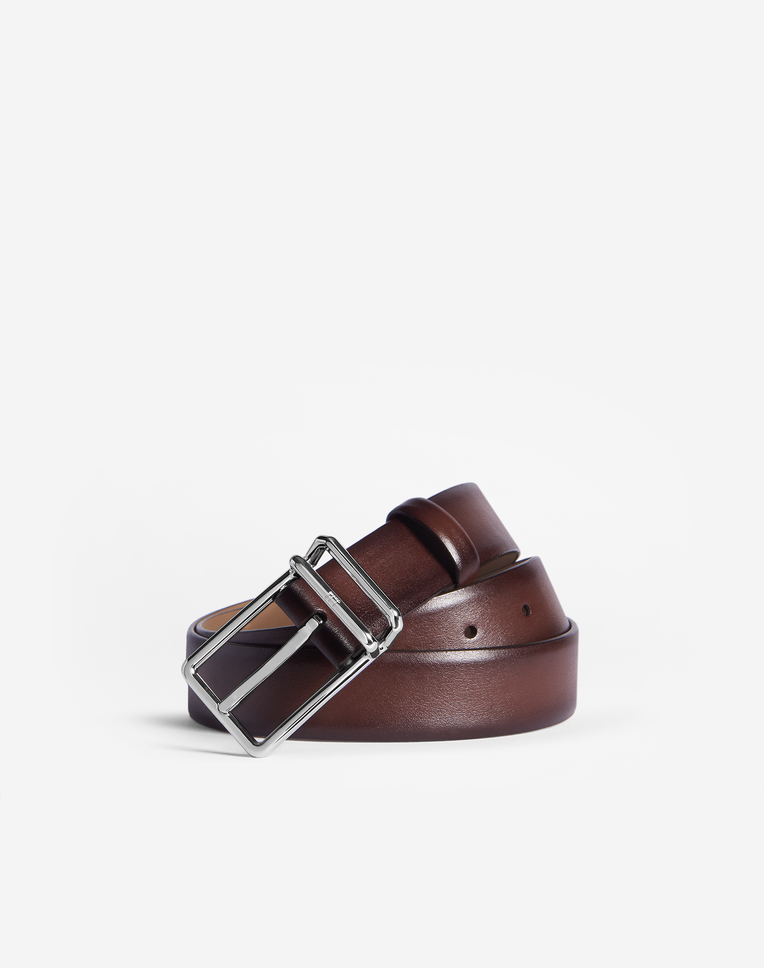 Dunhill 30mm 1893 Harness Buckle Smooth Leather Belt In Brown