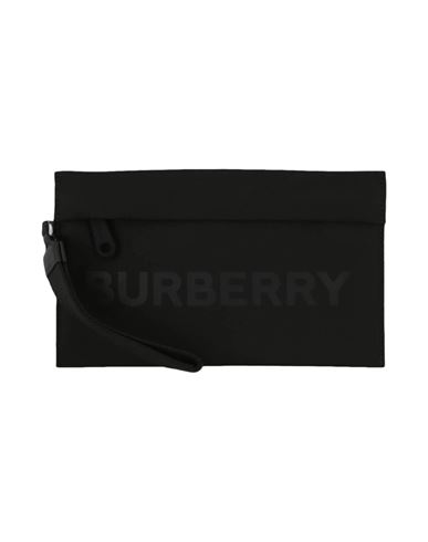 Burberry Logo Nylon Pouch Woman Pouch Black Size Onesize Polyamide