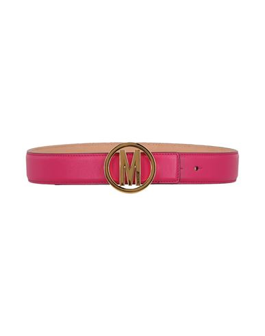 Moschino Circle M Belt Woman Belt Pink Size 38 Calfskin