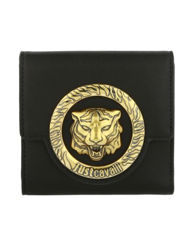 Shop Just Cavalli Logo-embossed Wallet Woman Wallet Black Size - Polyester