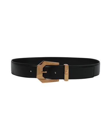 Shop Versace Medusa Heritage Leather Belt Man Belt Black Size 39.5 Calfskin