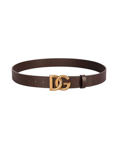 Dolce & Gabbana Leather Belt Man Belt Brown Size 36 Leather