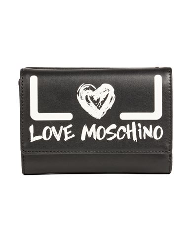 Love Moschino Woman Wallet Black Size - Polyurethane In Black
