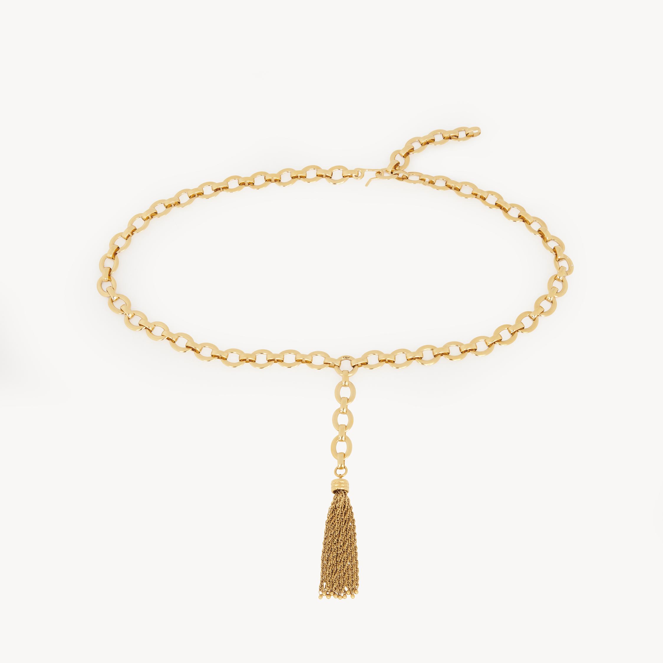 Chloé The  Pompoms Belt Gold Size Onesize 100% Brass In Gold