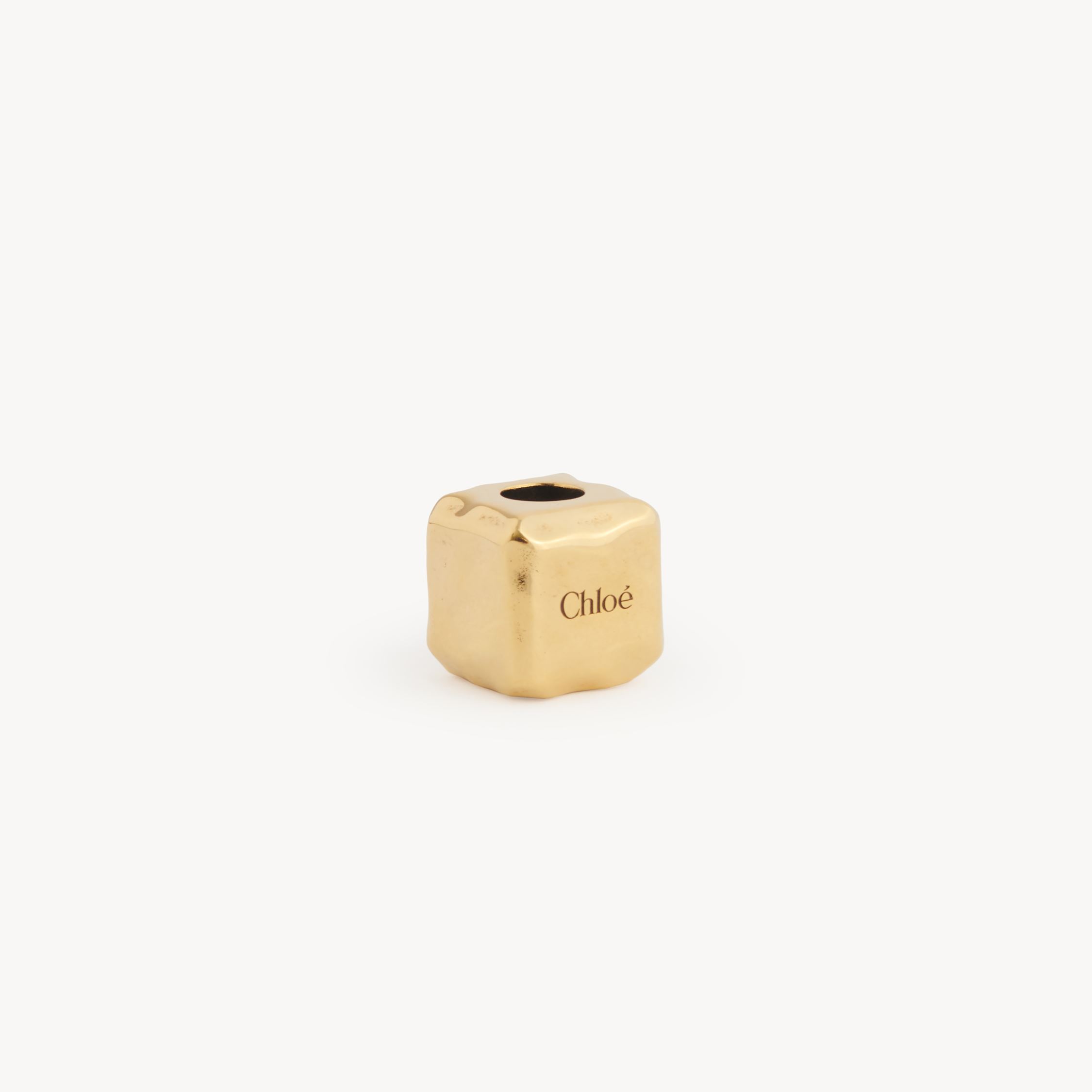 Chloé Charm Cube Pour Bracelet Bag En Laiton Femme Or Taille Onesize 97% Bronze, 3% Caoutchouc In Gold