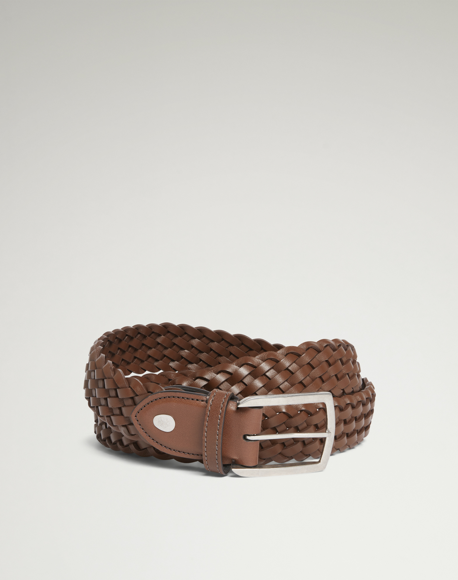Dunhill 32mm Braided Leather Belt