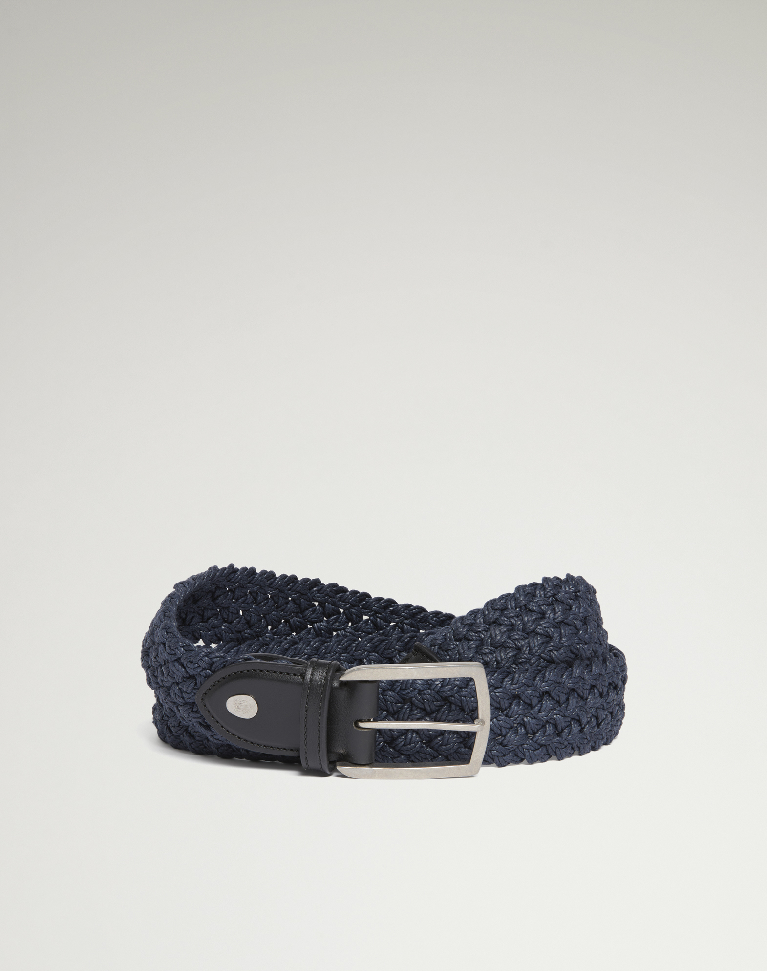 DUNHILL 32MM BRAIDED COTTON BELT 