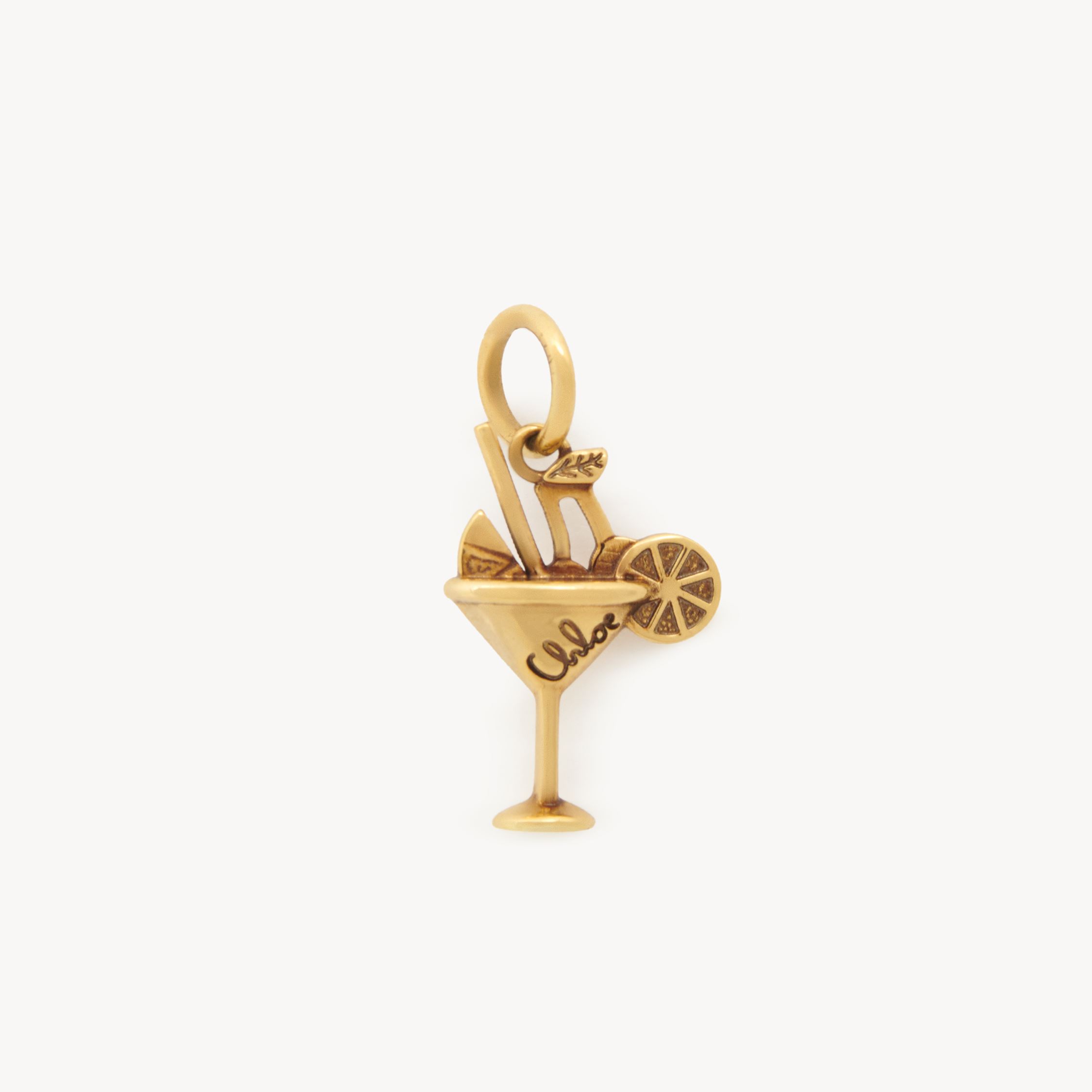 Shop Chloé Charm Cocktail Alphabet En Laiton Femme Or Taille Onesize 100% Laiton