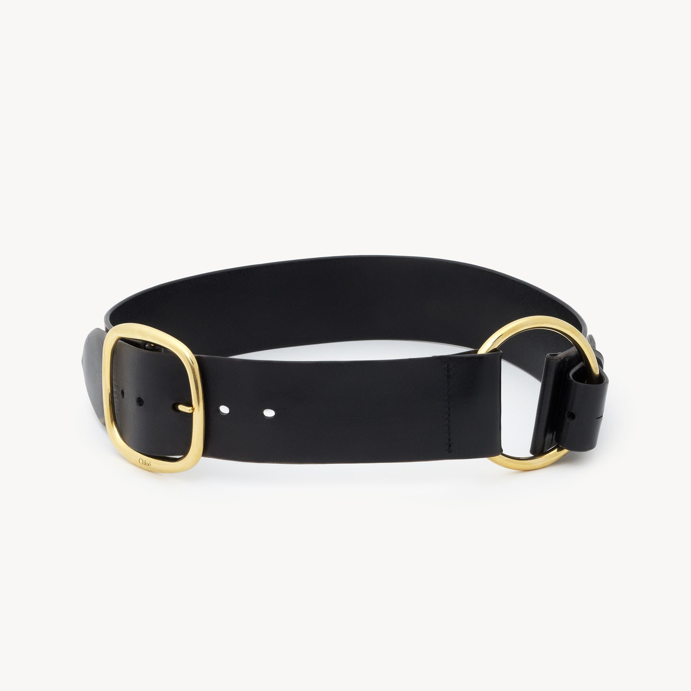 Chloé Leather Belt In Black