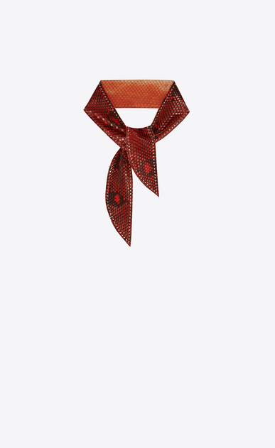 Large choker in python decorated with studs