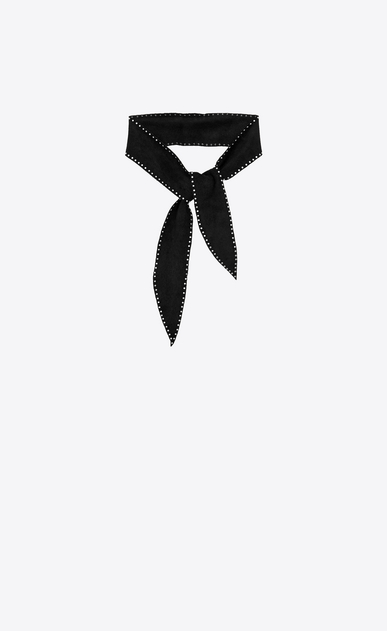 Small choker in suede decorated with studs