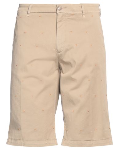 40weft Man Shorts & Bermuda Shorts Sand Size 38 Cotton, Elastane In Beige