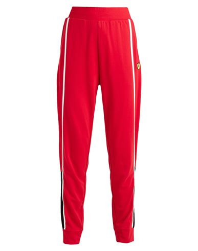 Scuderia Ferrari Ferrari Woman Pants Red Size M Viscose, Polyamide, Elastane