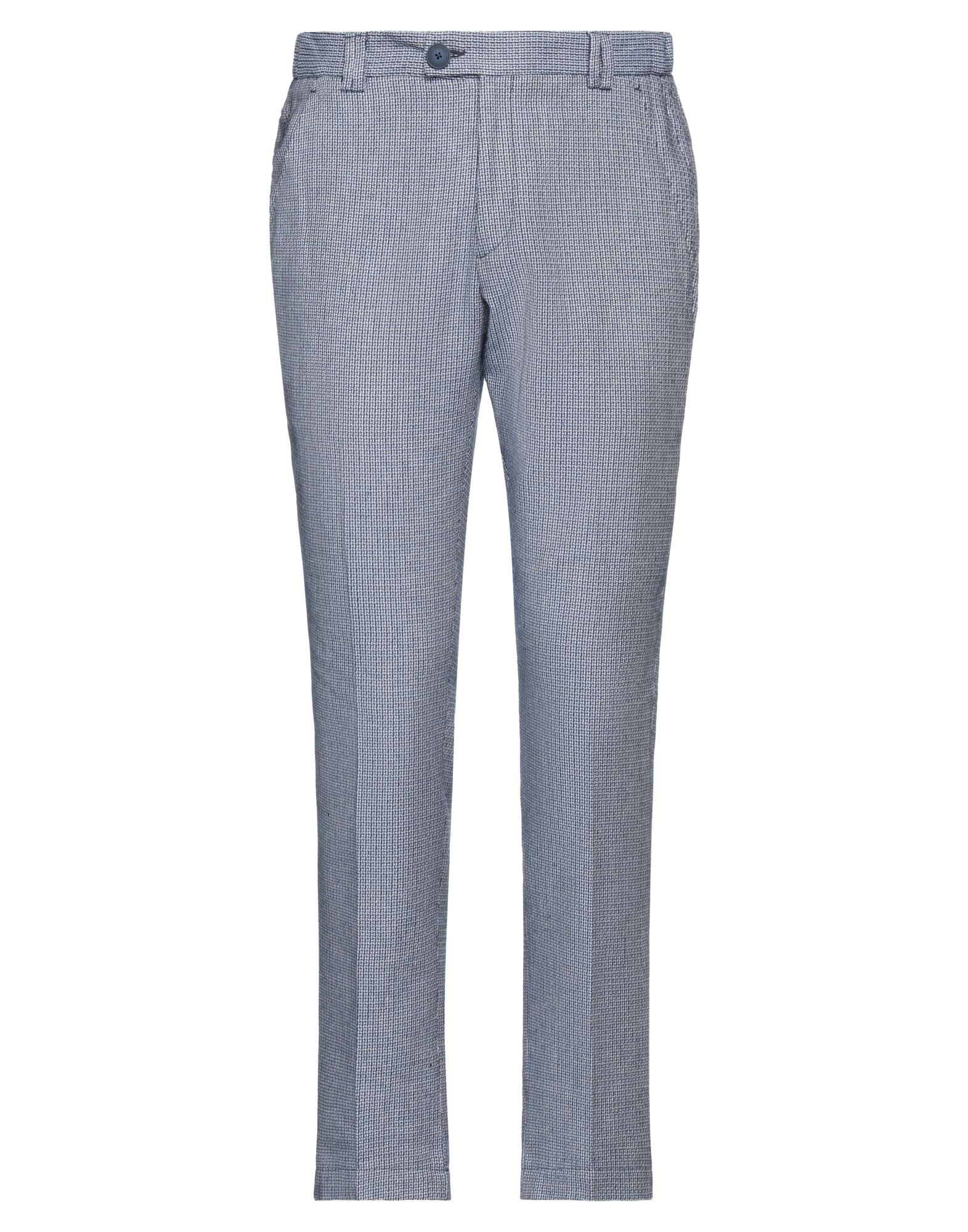Alessandro Dell'acqua Man Pants Blue Size 36 Polyester, Cotton, Viscose, Linen, Elastane