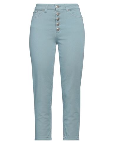 Shop Dondup Woman Jeans Pastel Blue Size 29 Cotton, Elastomultiester, Elastane