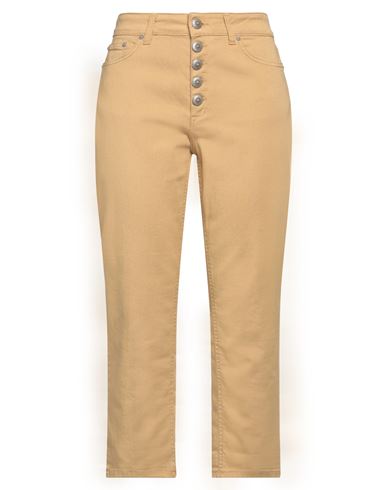 DONDUP DONDUP WOMAN JEANS MUSTARD SIZE 30 COTTON, ELASTOMULTIESTER, ELASTANE 