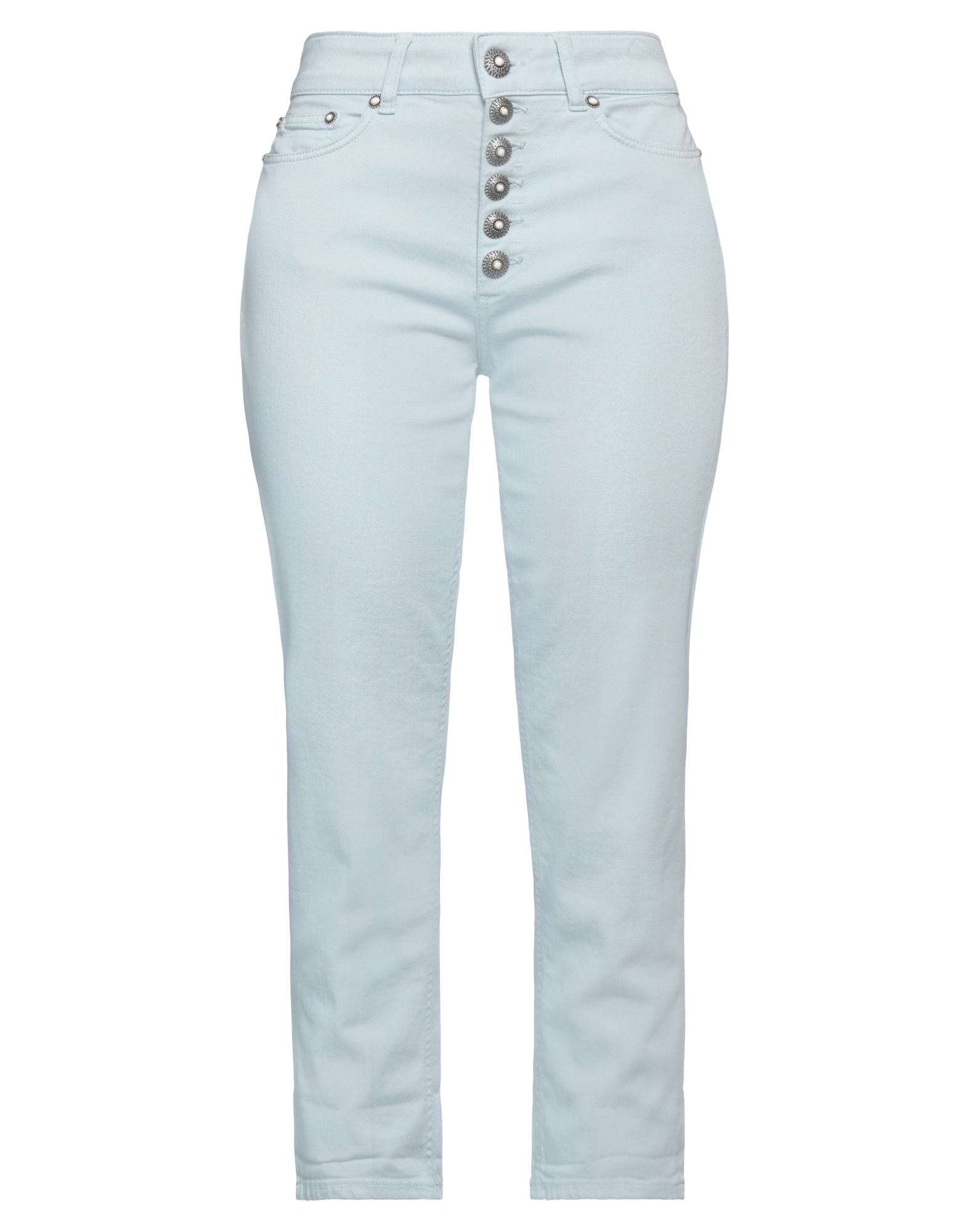 Shop Dondup Woman Jeans Sky Blue Size 27 Cotton, Elastomultiester, Elastane