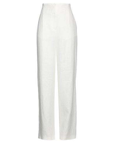 Alberta Ferretti Woman Pants White Size 8 Linen, Polyester, Viscose