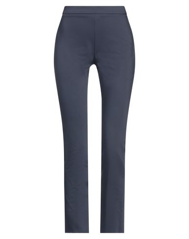 Caractere Caractère Woman Pants Navy Blue Size 6 Cotton, Polyamide, Elastane