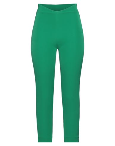 Hanita Woman Pants Green Size 2 Polyester, Elastane