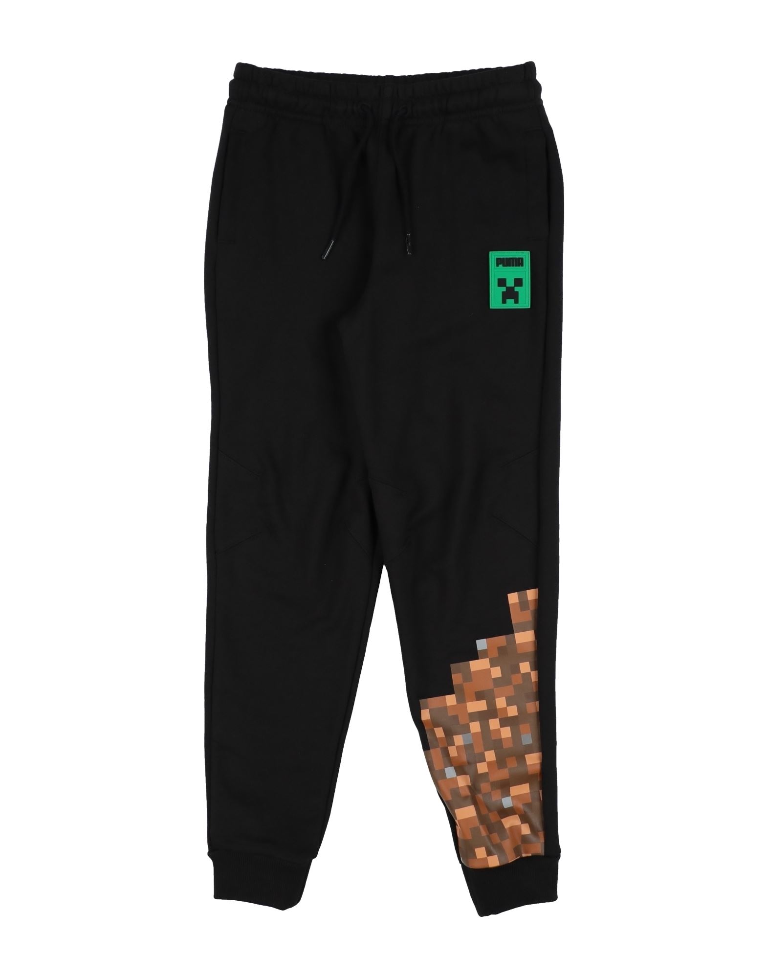 Puma Logo Drawstring Tracksuit Bottoms In Black