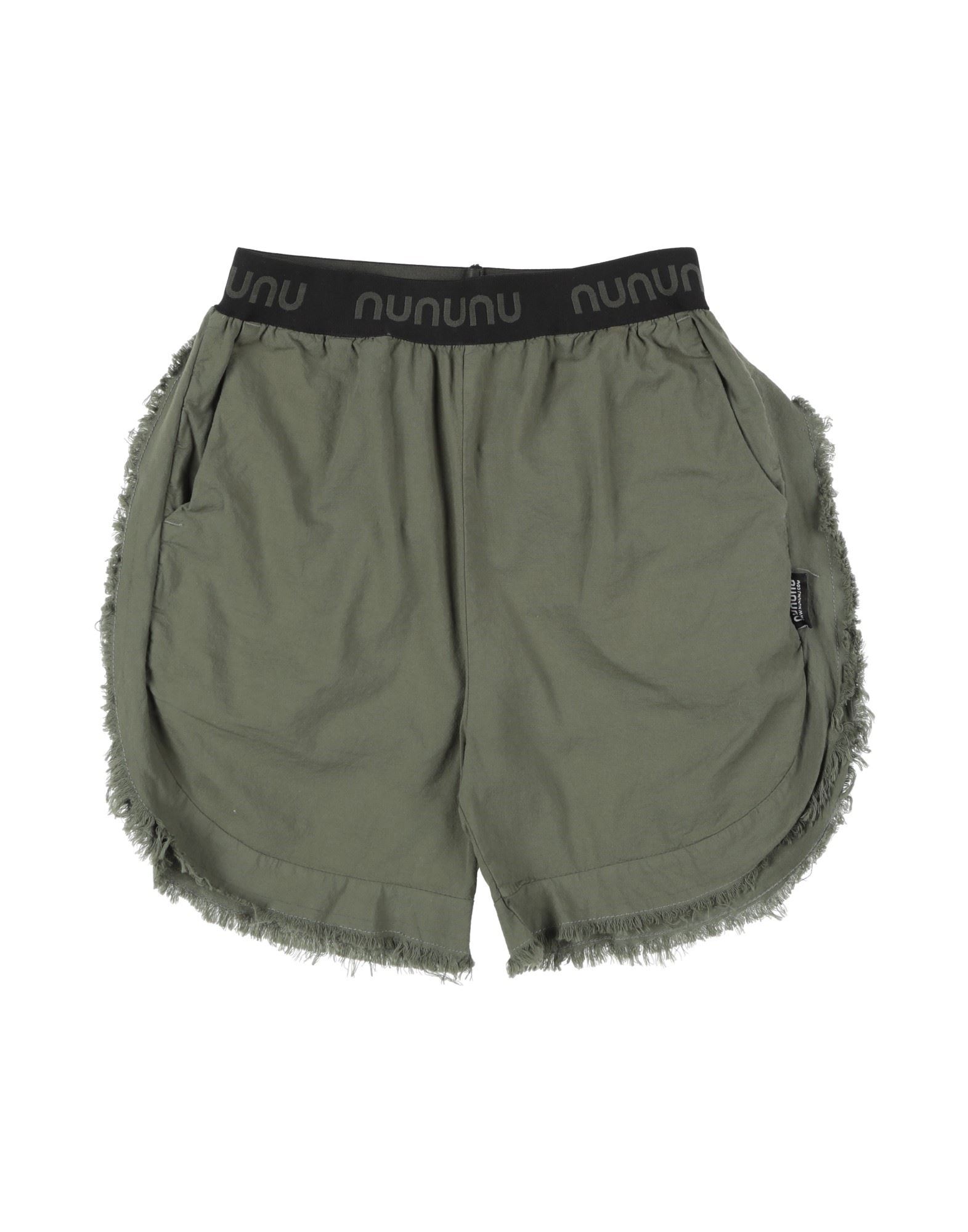 Nununu Kids'  Toddler Girl Shorts & Bermuda Shorts Military Green Size 6 Cotton, Elastane