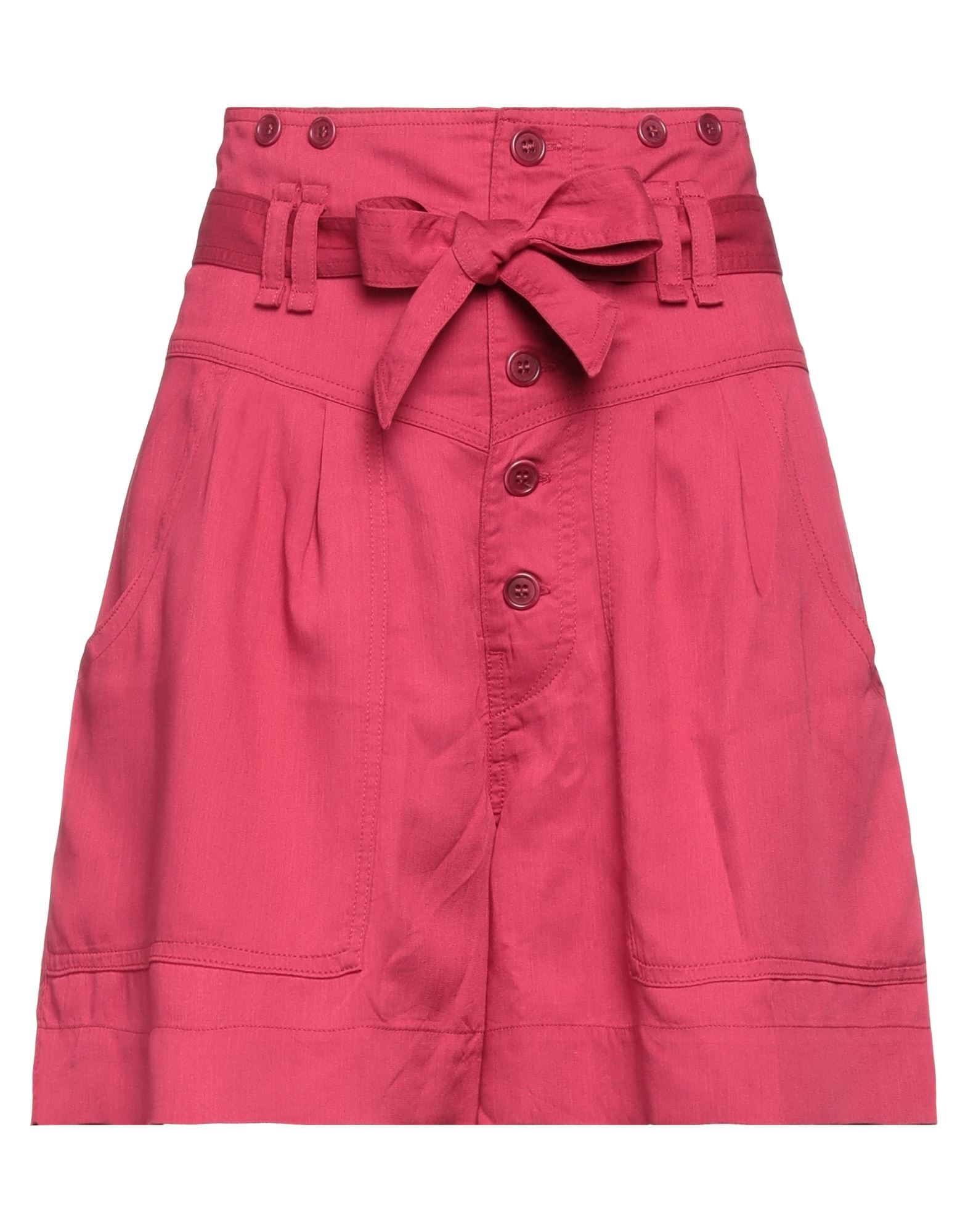 Isabel Marant Étoile Marant Étoile Woman Shorts & Bermuda Shorts Burgundy Size 6 Lyocell, Rayon In Red