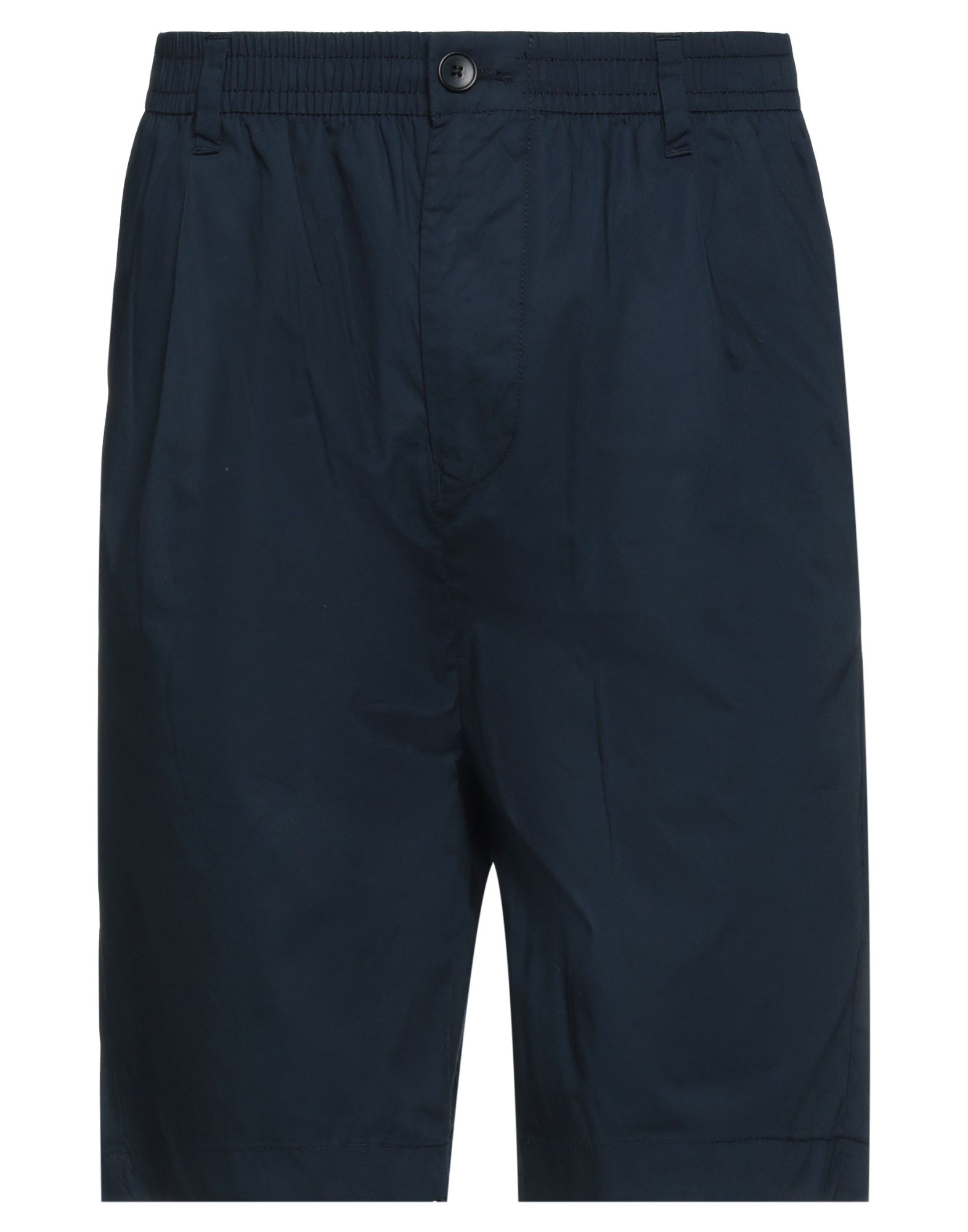 Shop Selected Homme Man Shorts & Bermuda Shorts Navy Blue Size S Organic Cotton