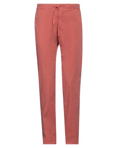 Incotex Man Pants Rust Size 32 Cotton, Elastane In Red