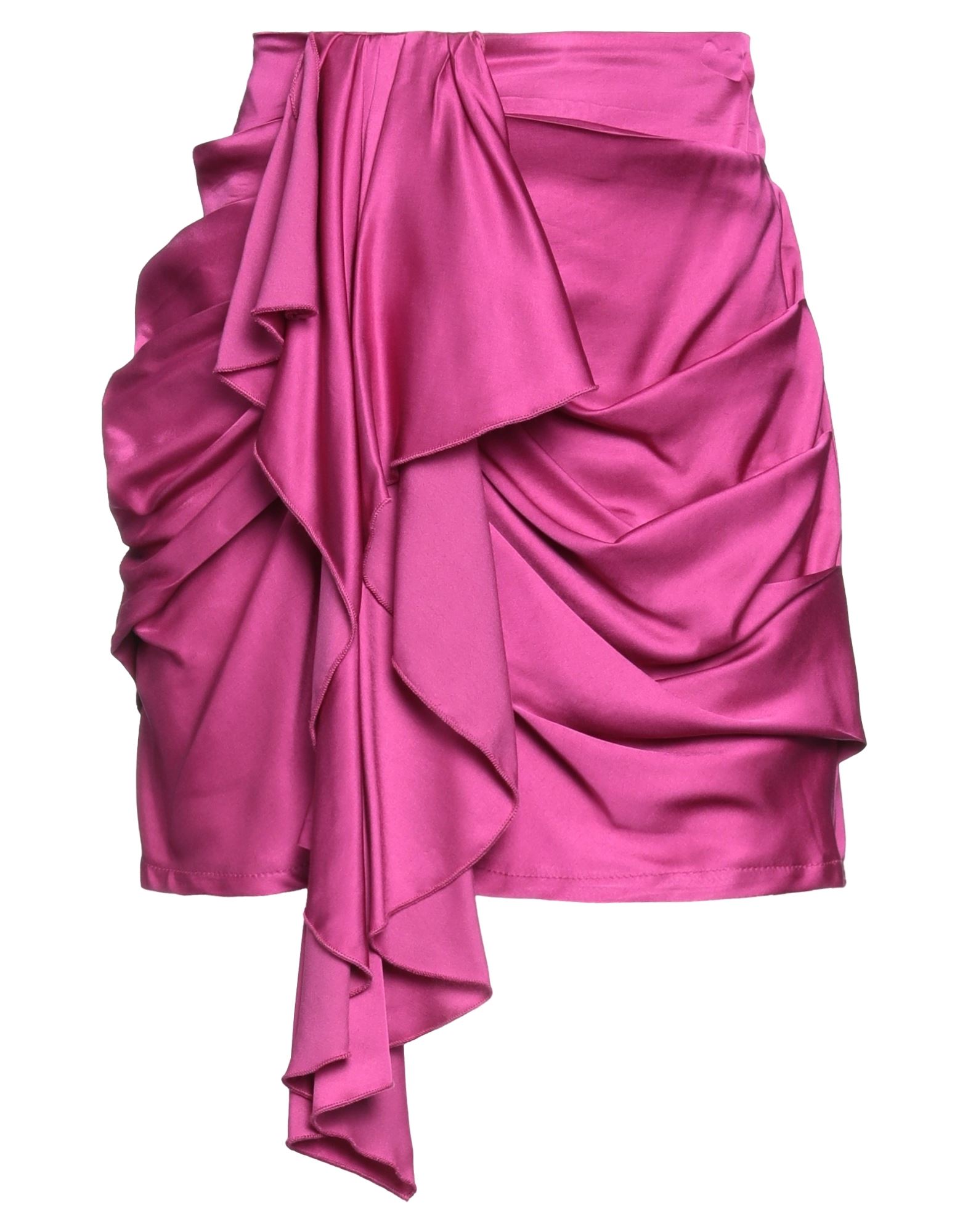 Shop Vicolo Woman Mini Skirt Fuchsia Size M Viscose In Pink