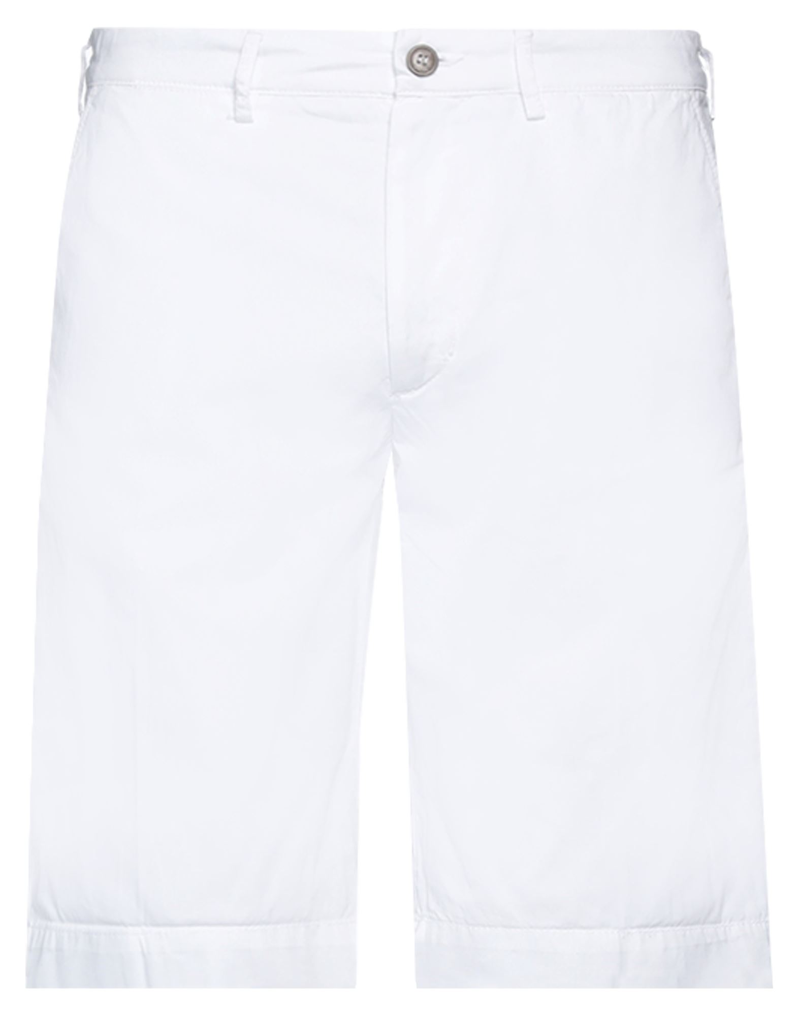 40weft Man Shorts & Bermuda Shorts White Size 34 Cotton