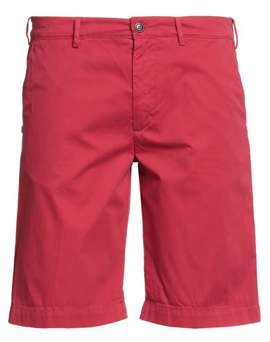 40weft Man Shorts & Bermuda Shorts Red Size 36 Cotton, Elastane