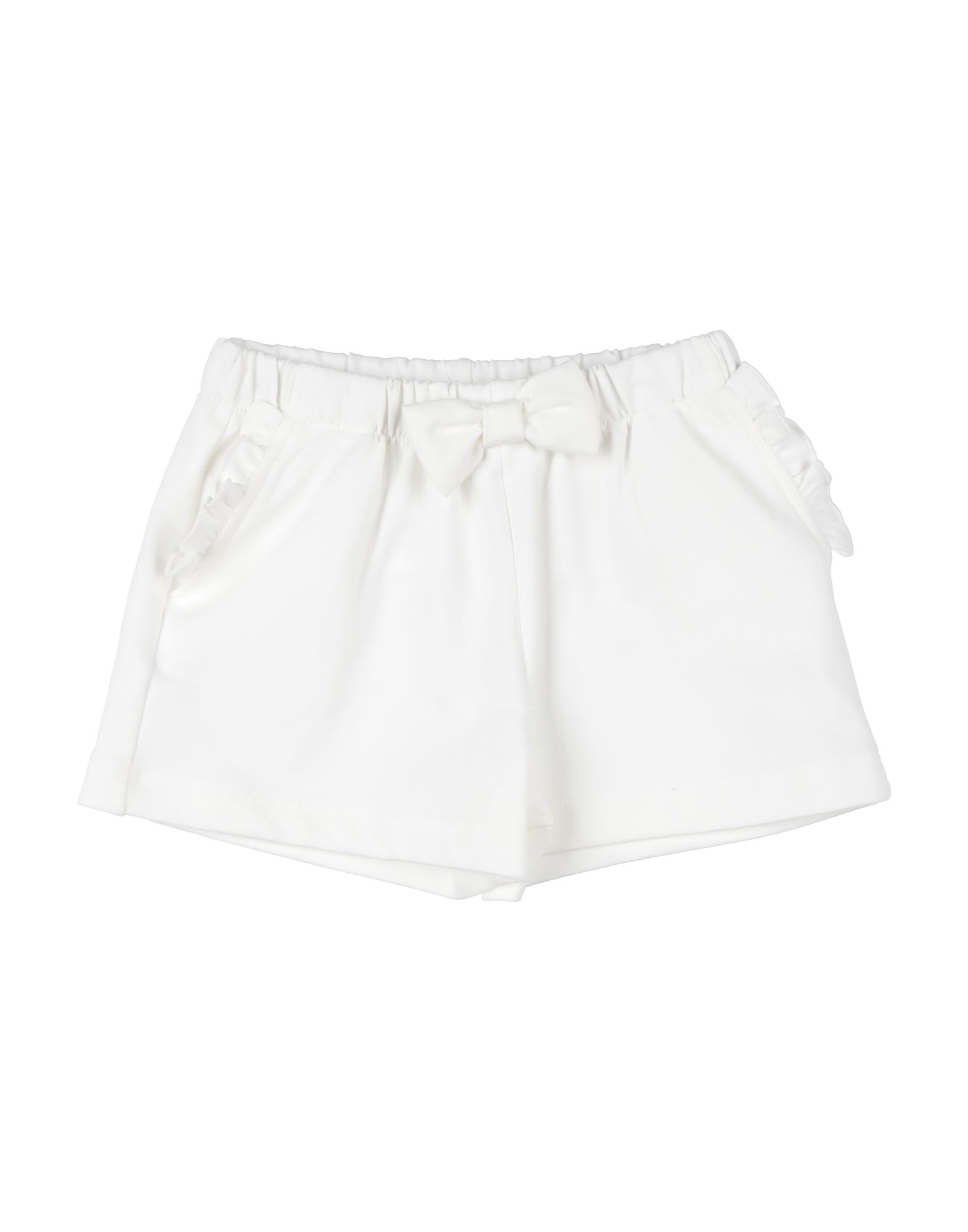 J.o. Milano Kids' J. O. Milano Newborn Girl Shorts & Bermuda Shorts White Size 3 Cotton, Elastane