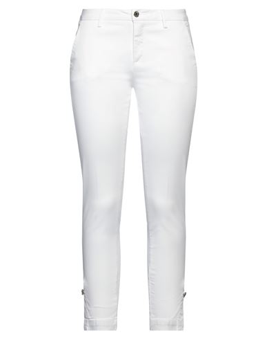 Liu •jo Woman Pants White Size 25 Cotton, Elastane
