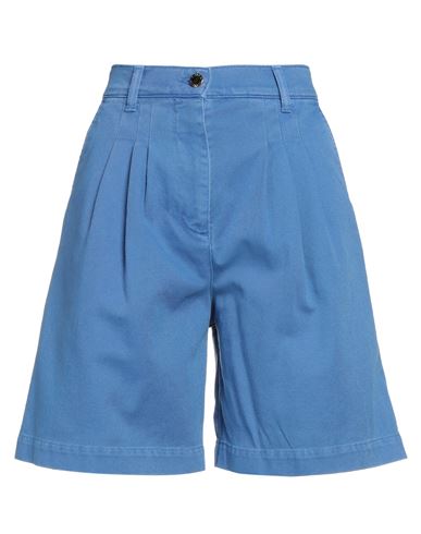 Alberta Ferretti Woman Denim Shorts Blue Size 2 Cotton