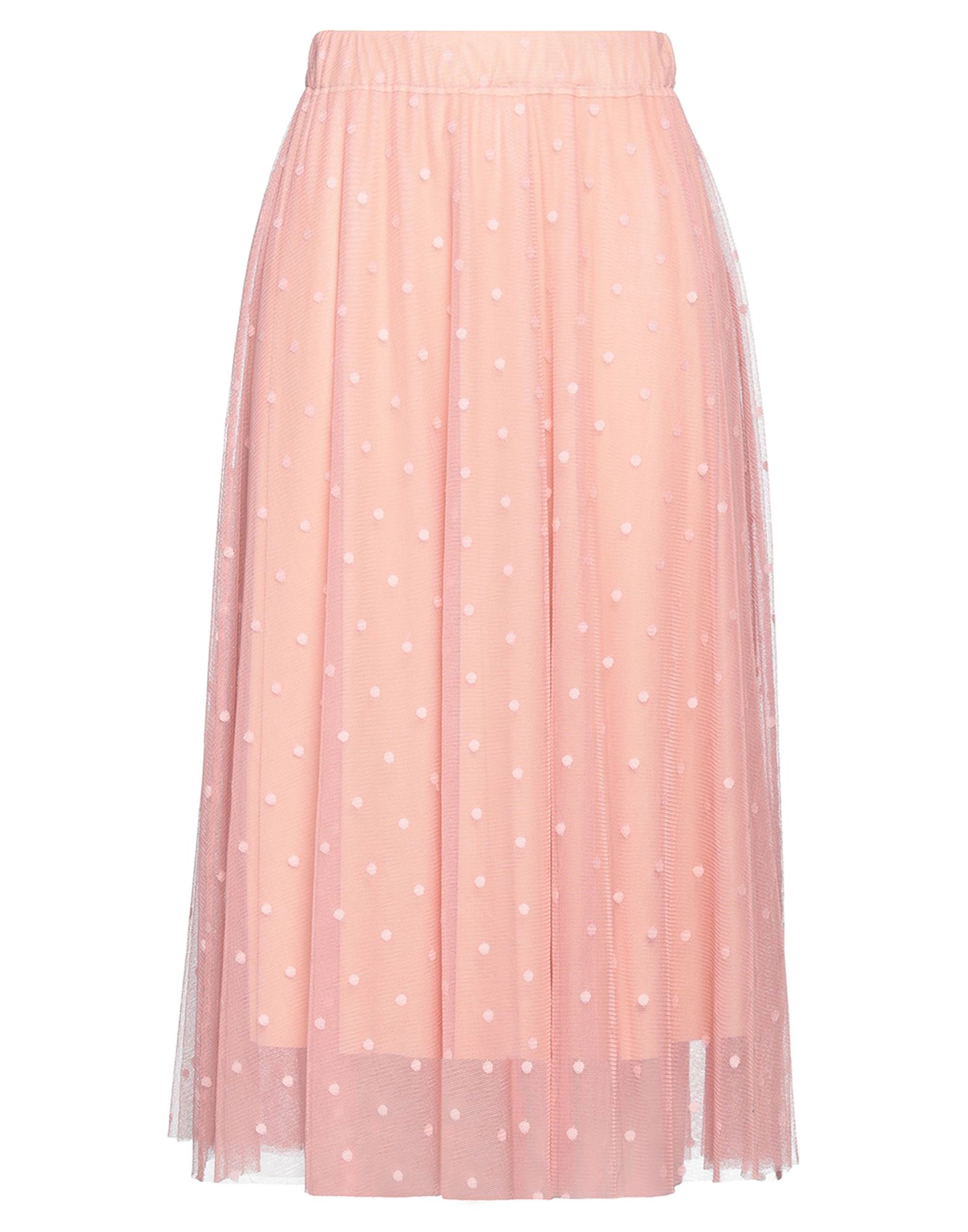 Pepita Midi Skirts In Pink