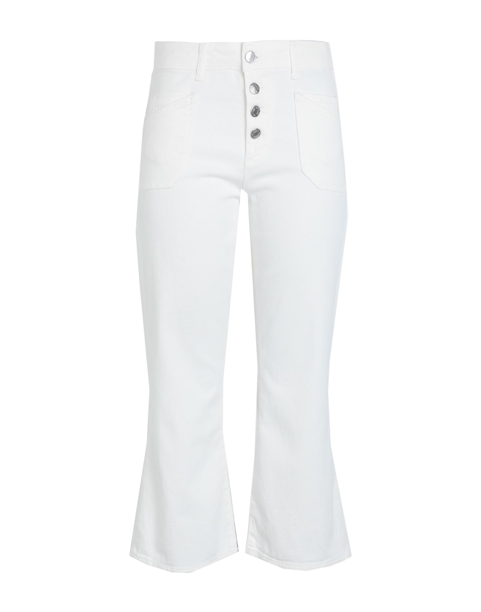 Max & Co . Woman Jeans Off White Size 10 Cotton, Elastane