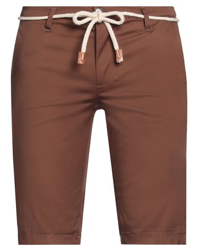 Imperial Man Shorts & Bermuda Shorts Brown Size 28 Cotton, Elastane