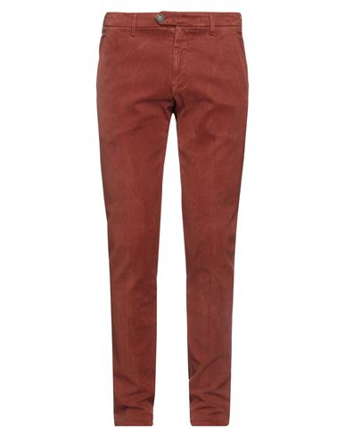Roy Rogers Roÿ Roger's Man Pants Rust Size 35 Lyocell, Cotton, Elastane In Red