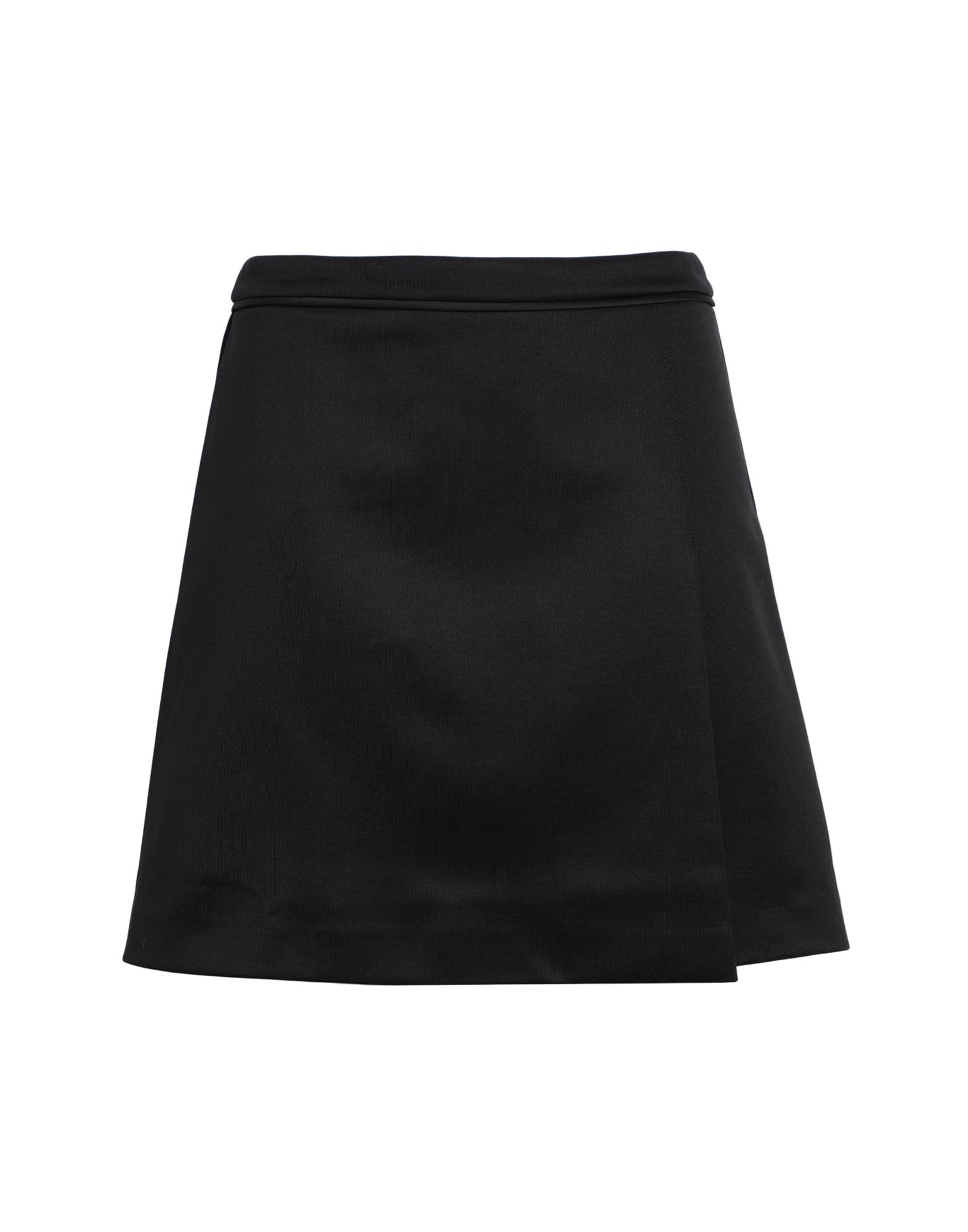 Max & Co . Woman Mini Skirt Black Size Xl Polyester, Cotton