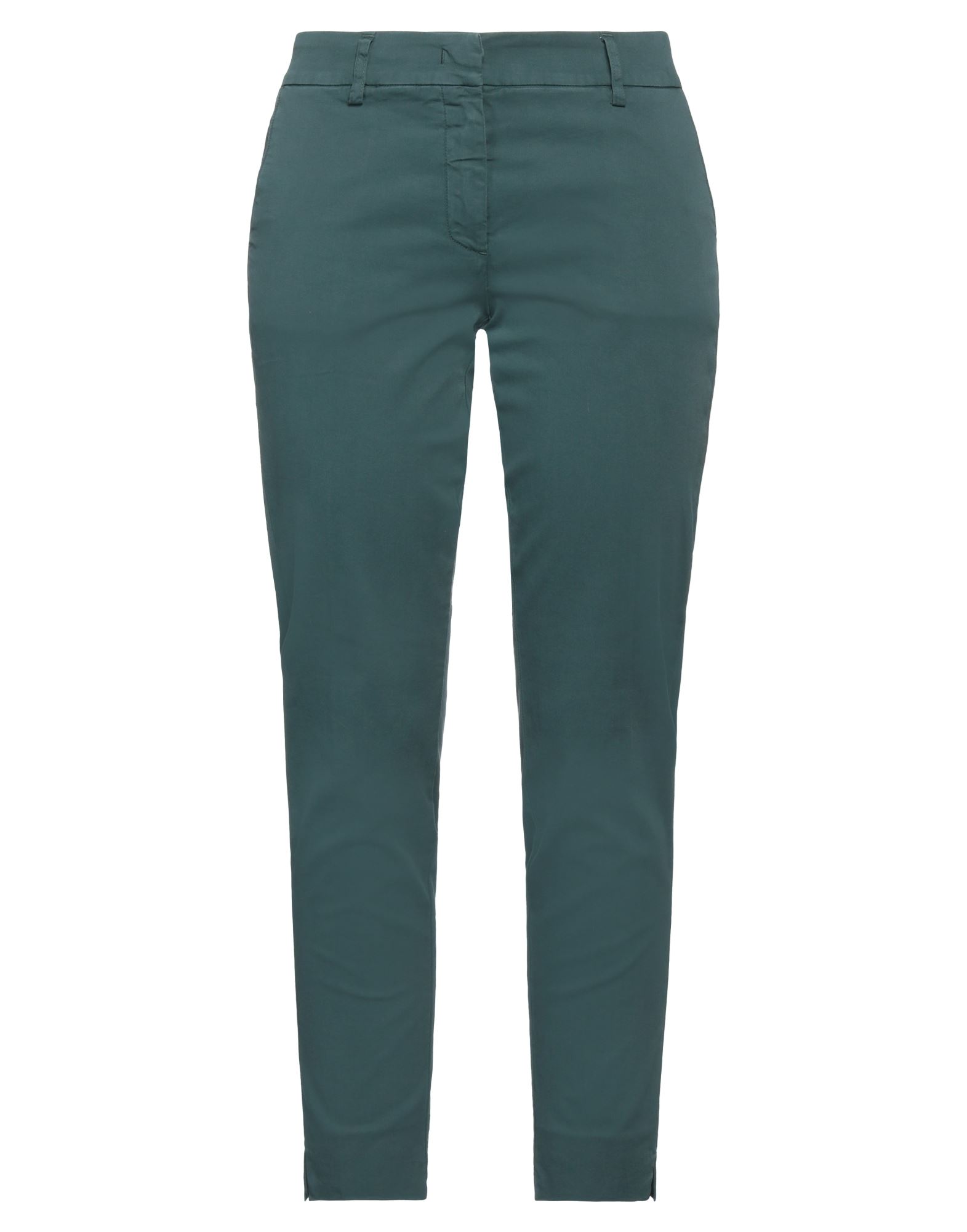 Shop Rossopuro Woman Pants Deep Jade Size 6 Cotton, Elastane In Green