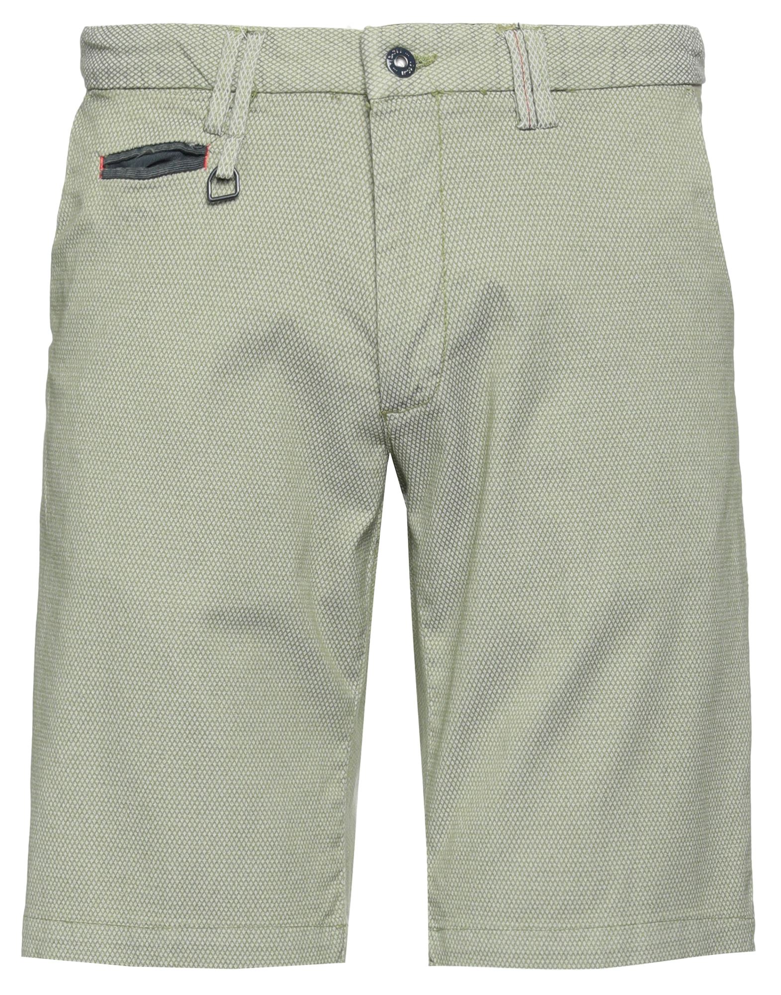 Yes Zee By Essenza Man Shorts & Bermuda Shorts Military Green Size 28 Cotton, Elastane